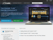 Tablet Screenshot of fuse.fender.com