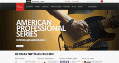 Desktop Screenshot of fender.com.br