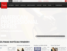 Tablet Screenshot of fender.com.br